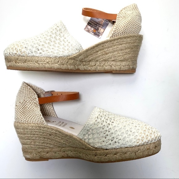 PICON Handmade Woven Wedge Espadrille Sandals - Picture 3 of 16